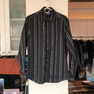 Striped dress shirt (15 3/4 or M)